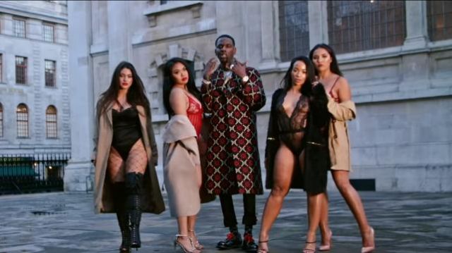 Gucci Di­a­mond Cot­ton Socks worn by Young Dolph in the YouTube video Young Dolph - On God (Official Video)