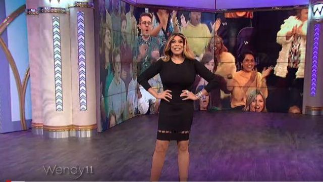 Alexander wang Mini falda usada por Wendy Williams en The Wendy Williams Show 4 de noviembre de 2019