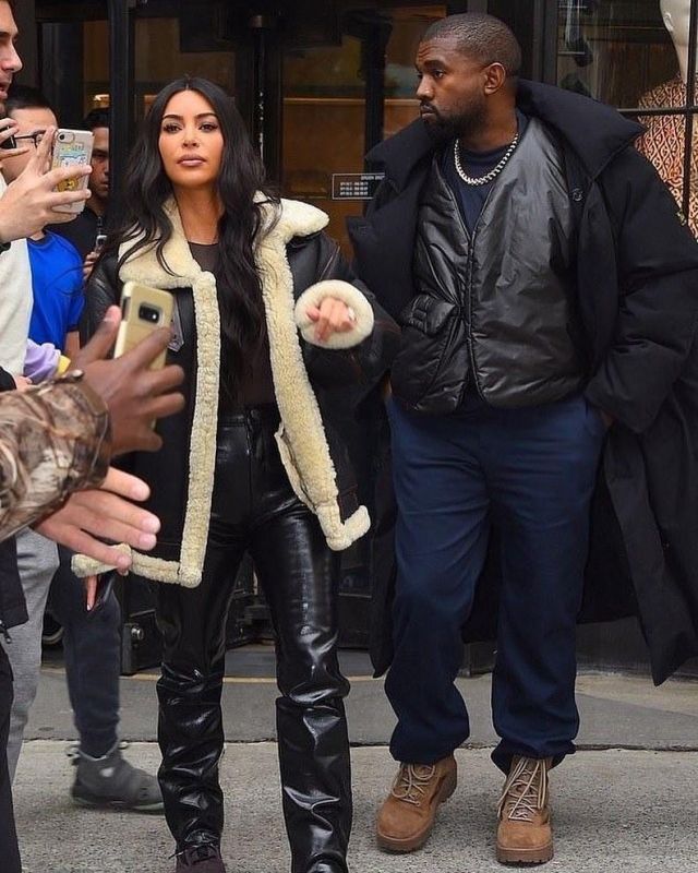 Yeezy S3 Flight Jack­et worn by Kim Kardashian New York City November 7, 2019
