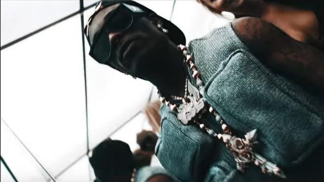 Louis vuitton Knit Util­i­ty Vest worn by Young Thug in the YouTube video Young Thug - What's The Move ft. Lil Uzi Vert [Official Video]