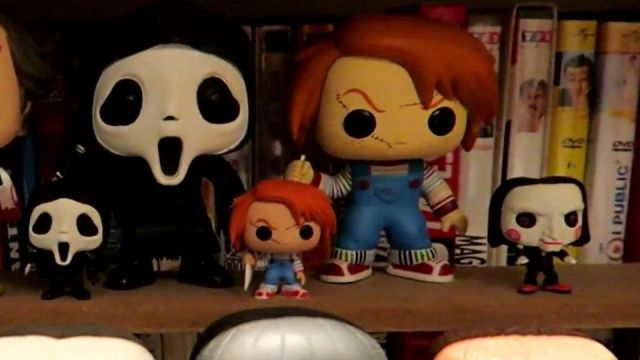The pocket of Billy in SAW in one of THE biggest COLLECTION OF FIGURINES POP! OF FRANCE ! Part 1