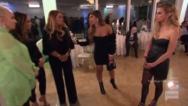 Jay Godfrey Black Portner Cutout Jumpsuit worn by Dolores Catania in The Real Housewives of New Jersey Season 10 Episode 01