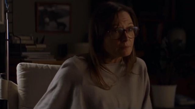 Grey Oversized Crewneck Pullover Boyfriend Sweater worn by Helen (Catherine McCormack) in The Song of Names