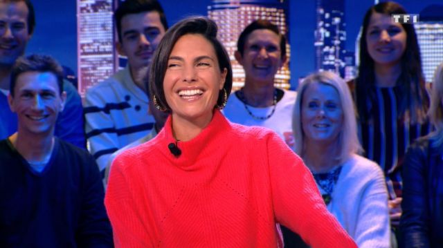 The Sweater collar to the English coast in kashmir of Alessandra Sublet's in It is Canteloup 