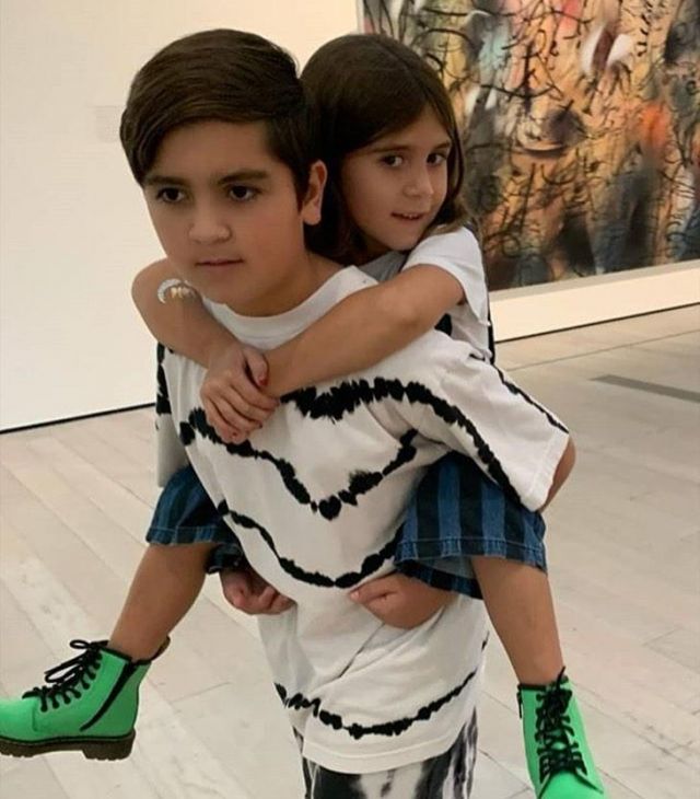 Dr Martens 1460 Green Boots worn by Penelope Disick The Lacma Museum November 11, 2019