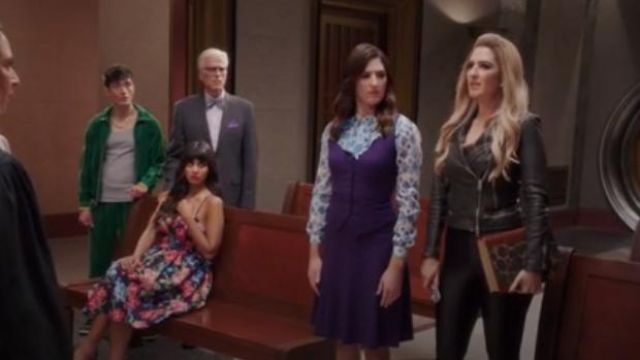 American Apparel The Disco Pant in Black worn by Janet (D'Arcy Carden) in The Good Place Season 4 Episode 8