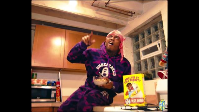 Bape x Undefeated Hoodie worn by Ski Mask the Slump God in Ski Mask The Slump God - DoIHaveTheSause? (Dir. by @_ColeBennett_)
