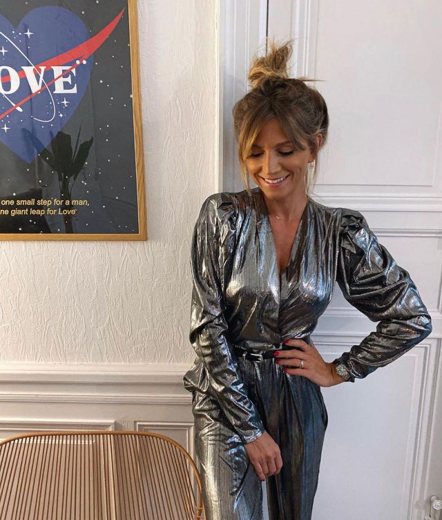 The combination of silver worn by Anne-Sophie on the account Instagram of @larmoiredesoso