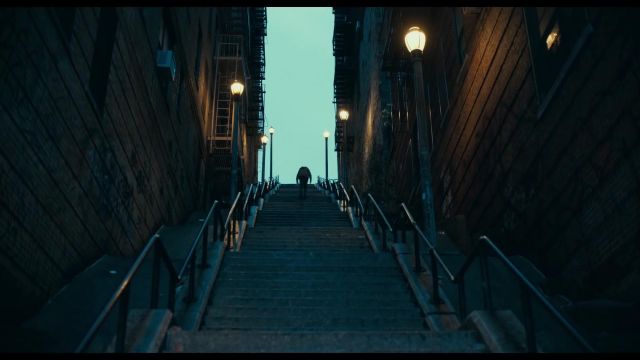 Les escaliers à New York City dans Joker