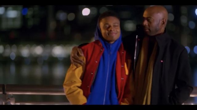The jacket teddy red and yellow and Jamal Williams (Amarr M. Wooten) in Holiday Rush