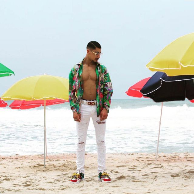 Le boxer Undiz porté par Le rappeur Maes sur le compte Instagram de @maes_packm