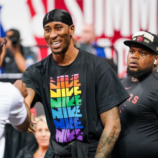 Rainbow Nike tee of Rondae Hollis-Jefferson on the Instagram account ...