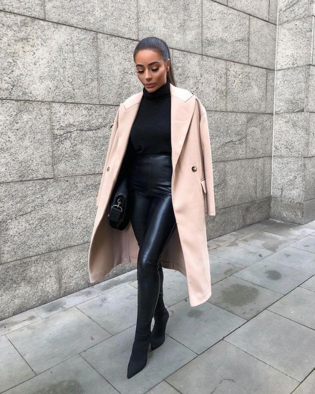 Cut Out Roll Neck Jumper of Paige on the Instagram account @paigekh