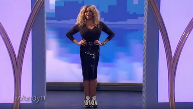 Nike in solar red Air Max 95 worn by Wendy Williams on The Wendy Williams Show November 19, 2019