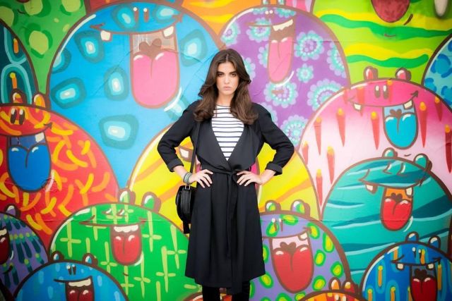 Veste noir longue de Claire Chust sur le compte Instagram de @clairechust