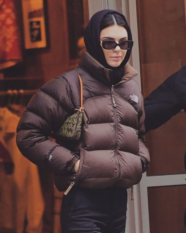 The North Face Puffer Jacket worn by Kendall Jenner New York City November 22, 2019