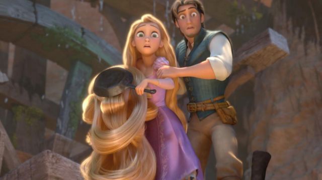 Perruque de Rapunzel dans Raiponce