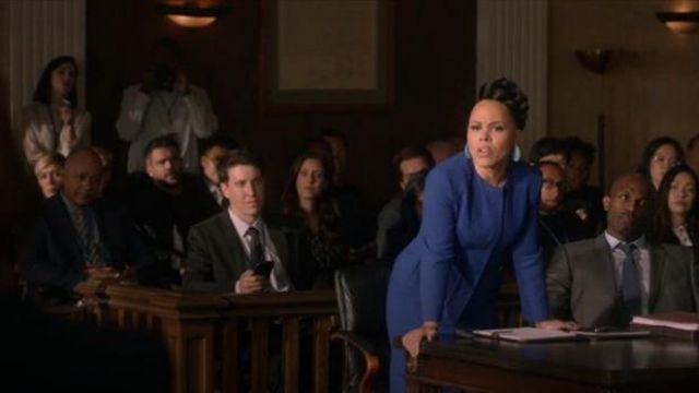 Escada Bera Laine composant logiciel Enfichable de l'Avant de la Veste portée par Tegan Prix (Amirah Vann) dans la Façon de s'en tirer avec Assassiner Saison 06 Episode 08