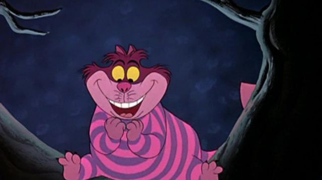 Peluche de Cheshire Cat dans Alice au pays des merveilles