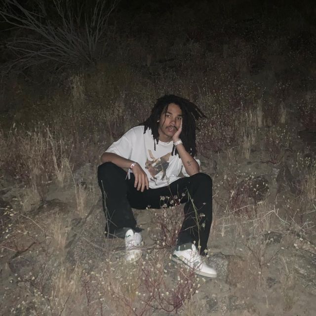 The white t-shirt alien creature worn by Luka Sabat on the account Instagram of @lukasabbat