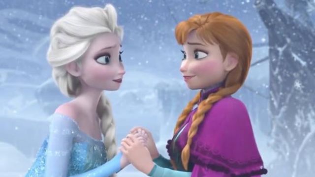 Déguisement de la robe de Elsa dans La Reine des neiges 2