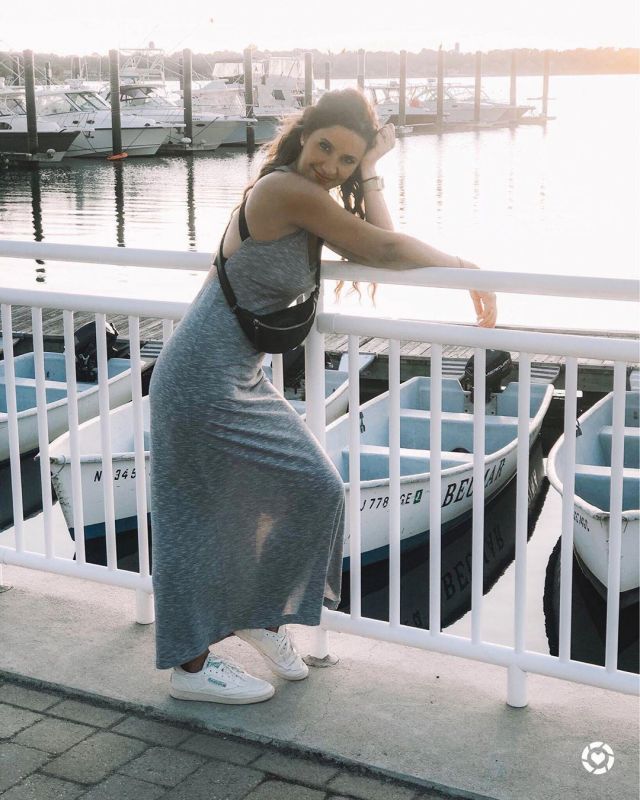 Grey Maxi Tank Dress of María Lago on the Instagram account @marialago