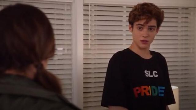 Black Print T Shirt worn by Ricky (Joshua Bassett) in High School Musical: The Musical: The Series (Season 1 Episode 4)