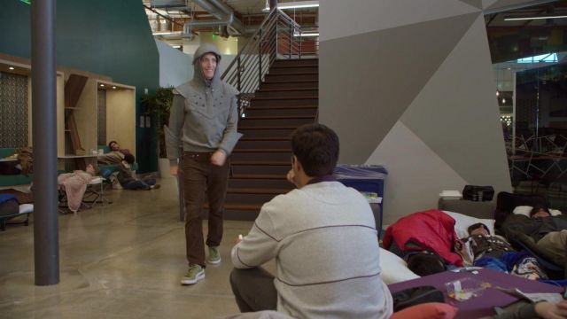 Puma green olive sneakers worn by Richard Hendricks (Thomas Middleditch) as seen in Silicon Valley (S06E06)
