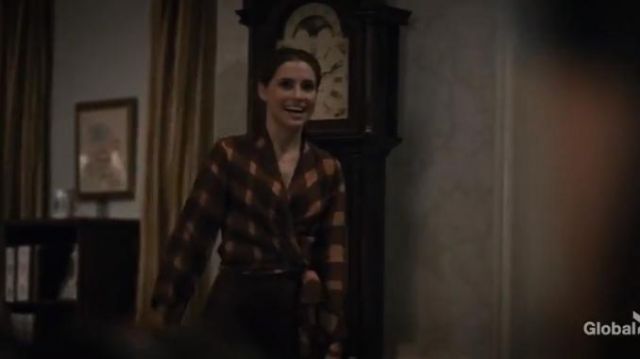 Wray Long Sleeve Wrap Top worn by Stephanie 'Stevie' McCord (Wallis Currie-Wood) in Madam Secretary Season 6 Episode 9