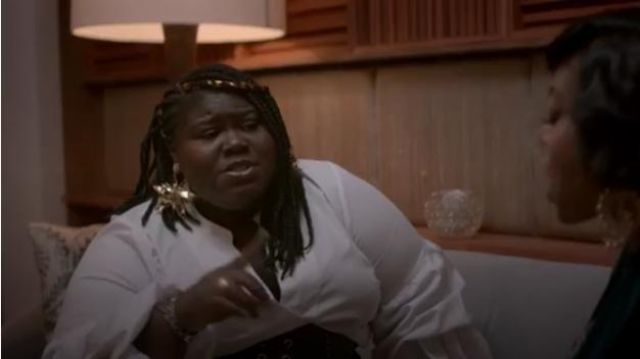 Eloquii Puff Sleeve Top porté par Becky (Gabourey Sidibe) dans l'Empire Saison 06 Episode 09