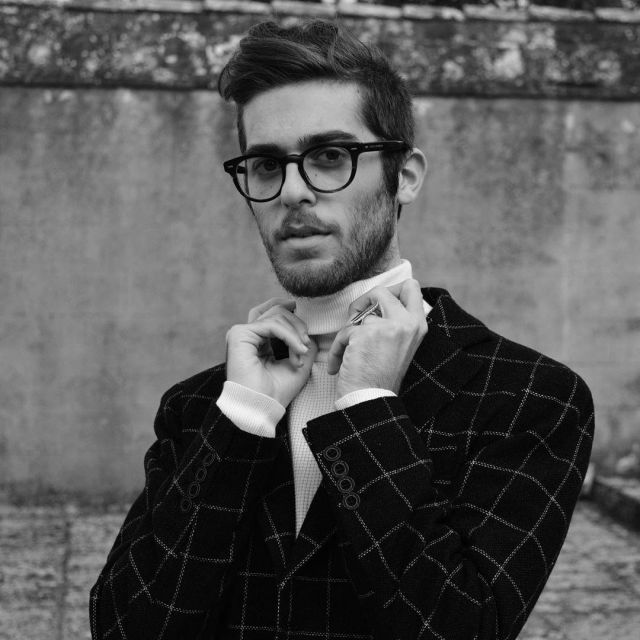 High Neck Sweater of Domenico De Cunzolo on the Instagram account @domenicodecunzolo
