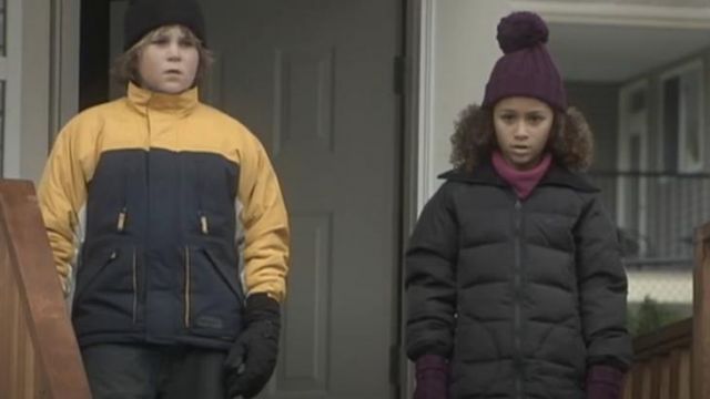 Down jacket black Child #1 (Alexis Llewellyn) in the continuation of Christmas