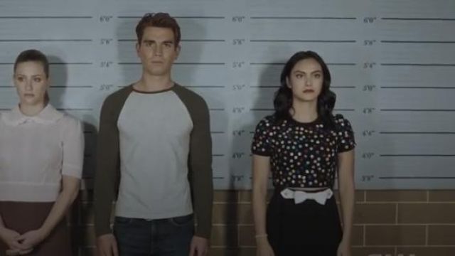 Miu Miu Black Faille Cady A Line Mini Skirt worn by Veronica Lodge (Camila Mendes) in Riverdale Season 4 Episode 8