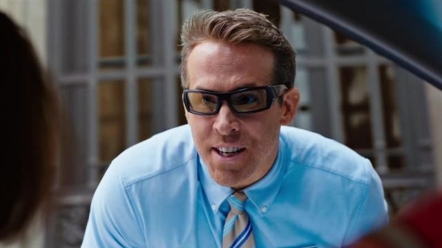 Oakley Gascan Rectangular Sunglasses worn by Guy (Ryan Reynolds) in Free  Guy | Spotern