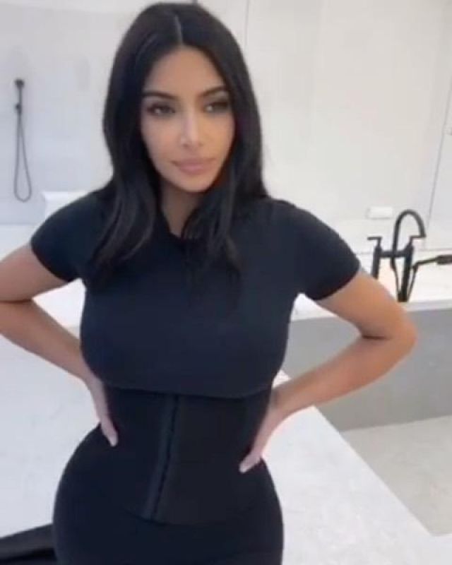 kim kardashian waist training instagram