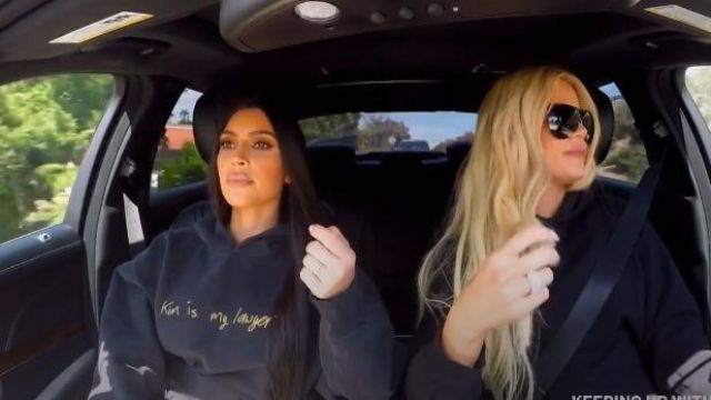 Balenciaga Knife Nylon Blend Fishnet Pantaleggings worn by Kim Kardashian  as seen in The Kardashians (S04E08)
