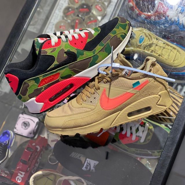 Air max 90 camo of Tinker Hatfield to the account Instagram of @larrydeadstock