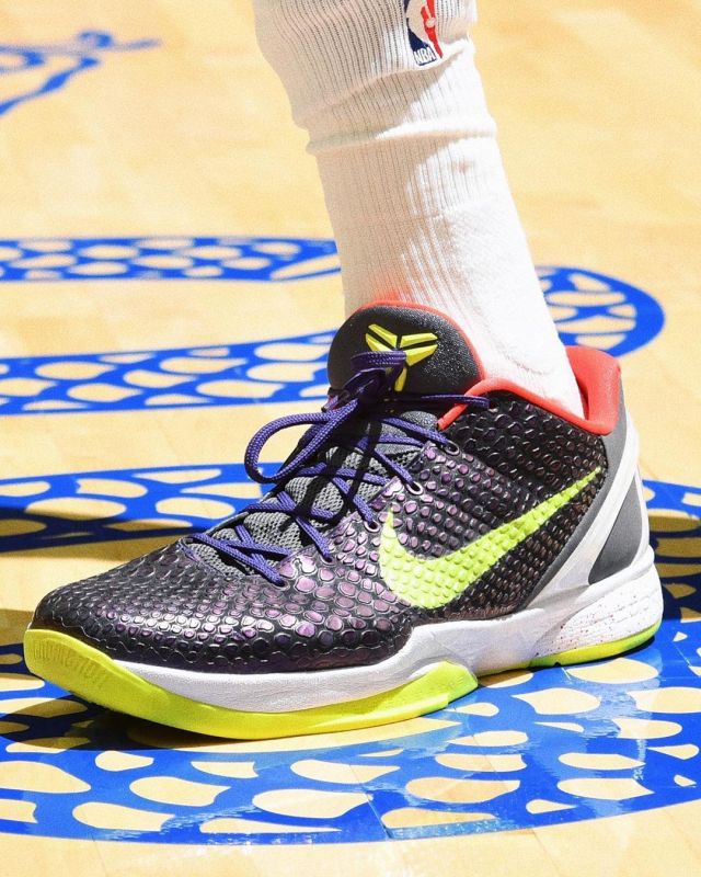 Nike Kobe 6 Supreme Chaos de Tobias Harris sur le compte Instagram de @brkicks