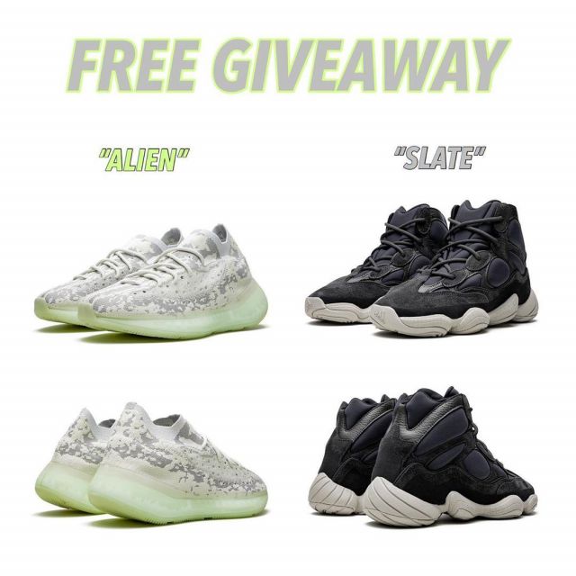 sur le compte Instagram de @yeezyboosts