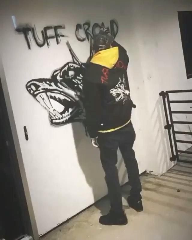 Air Force 1 Noir de Chris Brown sur le compte Instagram de @chrisbrownofficial