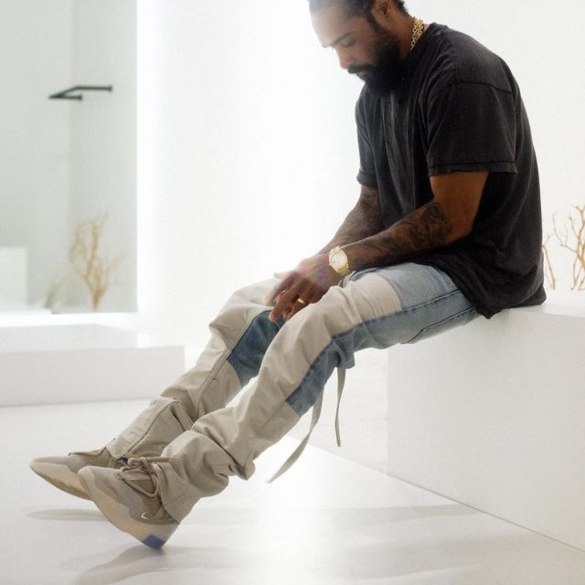 Nike air Fear of God Oatmeal worn by Jerry Lorenzo on the account ...
