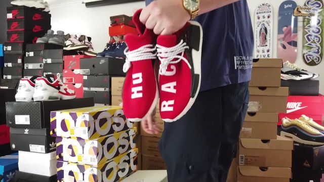 Adidas NMD Pharrell Human Race, Scarlet of tonton in I pulled OUT MY ENTIRE SNEAKERS ???? | Spotern