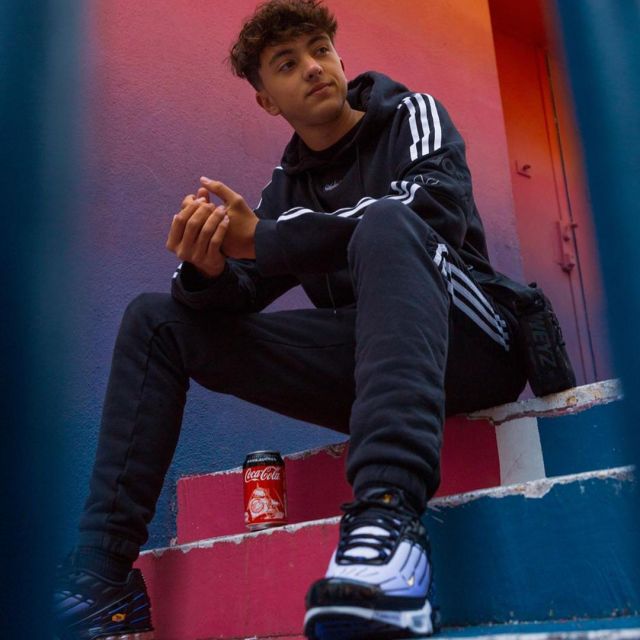 The pair of Nike Tuned 3 worn by Inoxtag on his account Instagram ...