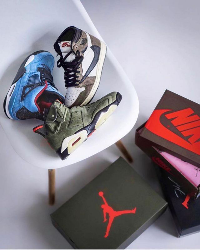 Jordan 4 Retro Travis Scott Cactus Jack Travis Scott on the account Instagram of @thesolehousefr