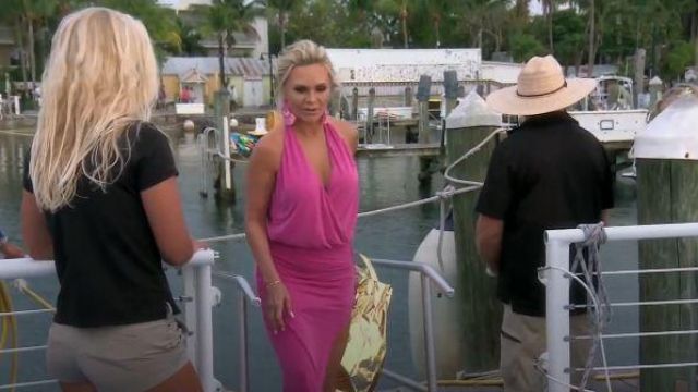 Young Fabulous & Broke Pink Asymmetric Dress worn by Tamra Judge in The Real Housewives of Orange County Season 14 Episode 19