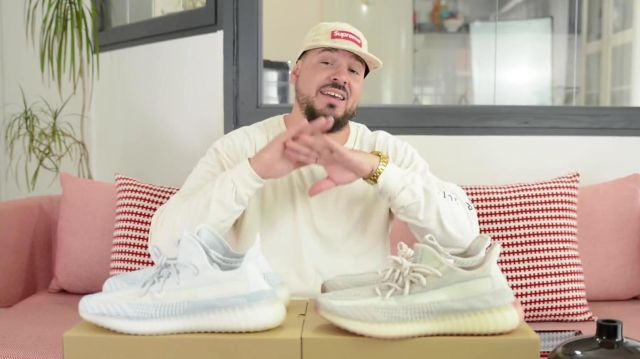 yeezy cloud white outfits