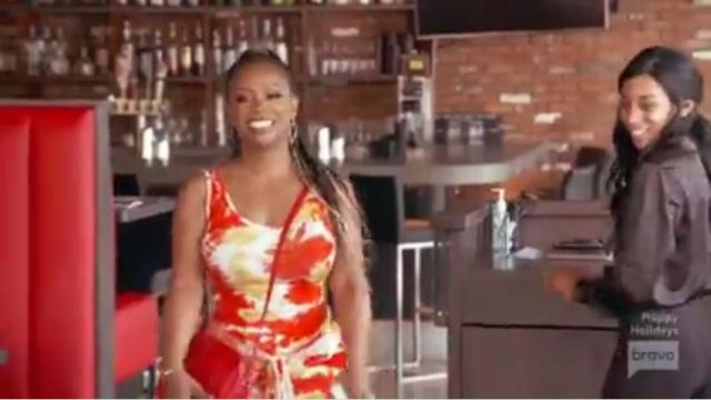 Gucci Red Soho Disco Leather Bag worn by  Kandi Burruss  in The Real Housewives of Atlanta Season 12 Episode 6