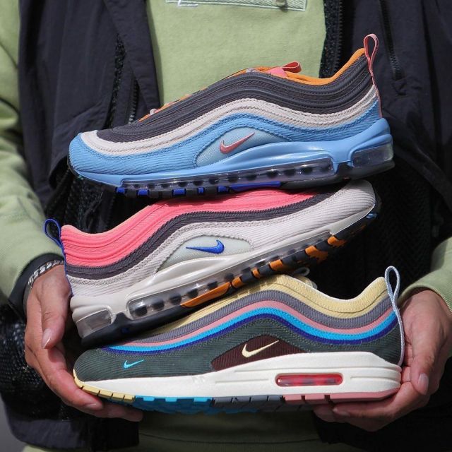Les sneakers Nike Air Max 1/97 VF SW “Sean Wotherspoon” sur le compte Instagram de @camino