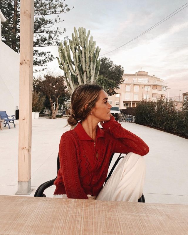 Blanc Satiné Cargo Pant de Carlota Weber Mazuecos sur l'Instagram account @carlotaweberm