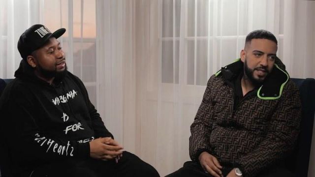 The brown jacket fendi worn by French Montana on the account Instagram of @frenchmontana